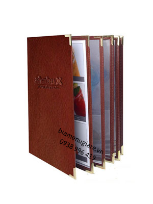 bìa menu kiếng