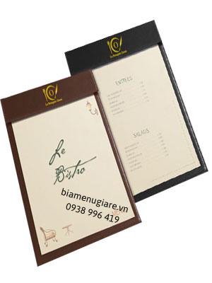 cơ sở làm bìa menu giá rẻ