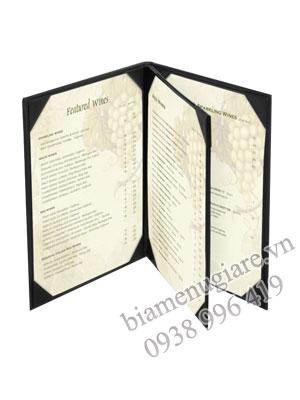 Mẫu bìa menu đẹp sang trọng